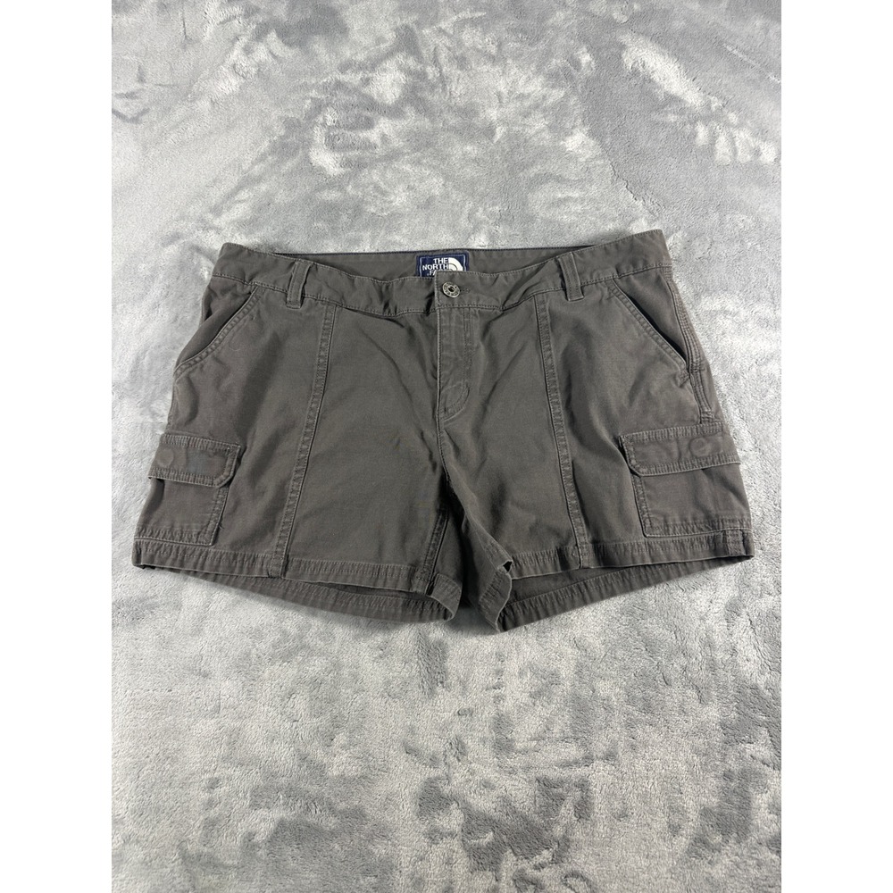 The North Face Womens Cargo Shorts Gray Size 12 Regular Utility Hiking Outdoor